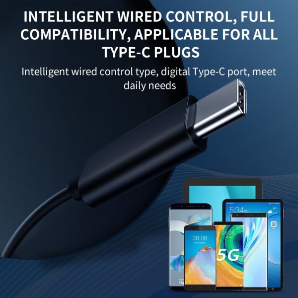 Joyroom Kuulokkeet JR-EC04 USB-C Musta