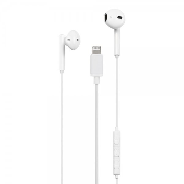Streetz Kuulokkeet L200 Lightning Nappikuulokkeet Valkoinen