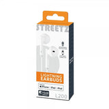 Streetz Kuulokkeet L200 Lightning Nappikuulokkeet Valkoinen