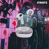Streetz Kuulokkeet T150 Läpinäkyvät True Wireless Nappikuulokkeet Valkoinen