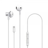 Xqisit USB-C nappikuulokkeet, valkoinen