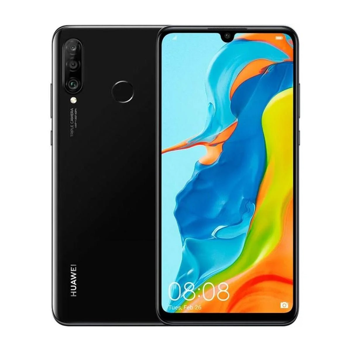 Käytetty Huawei P30 Lite 128GB Musta - Käytetty kunto
