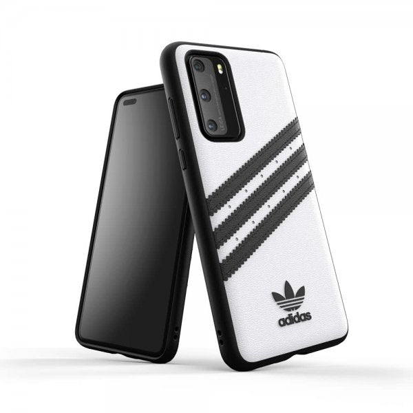 Adidas Huawei P40 Kuori OR 3 Stripes Snap Case Valkoinen Musta