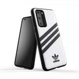 Adidas Huawei P40 Kuori OR 3 Stripes Snap Case Valkoinen Musta