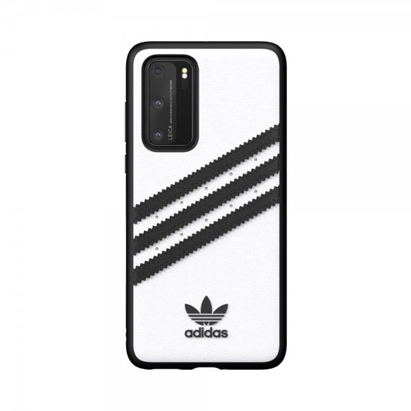 Adidas Huawei P40 Kuori OR 3 Stripes Snap Case Valkoinen Musta