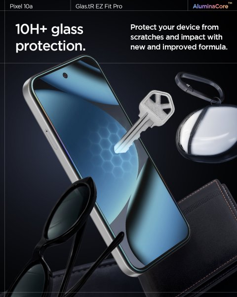 Spigen Google Pixel 10a Näytönsuoja GLAS.tR EZ Fit Pro 2 kpl