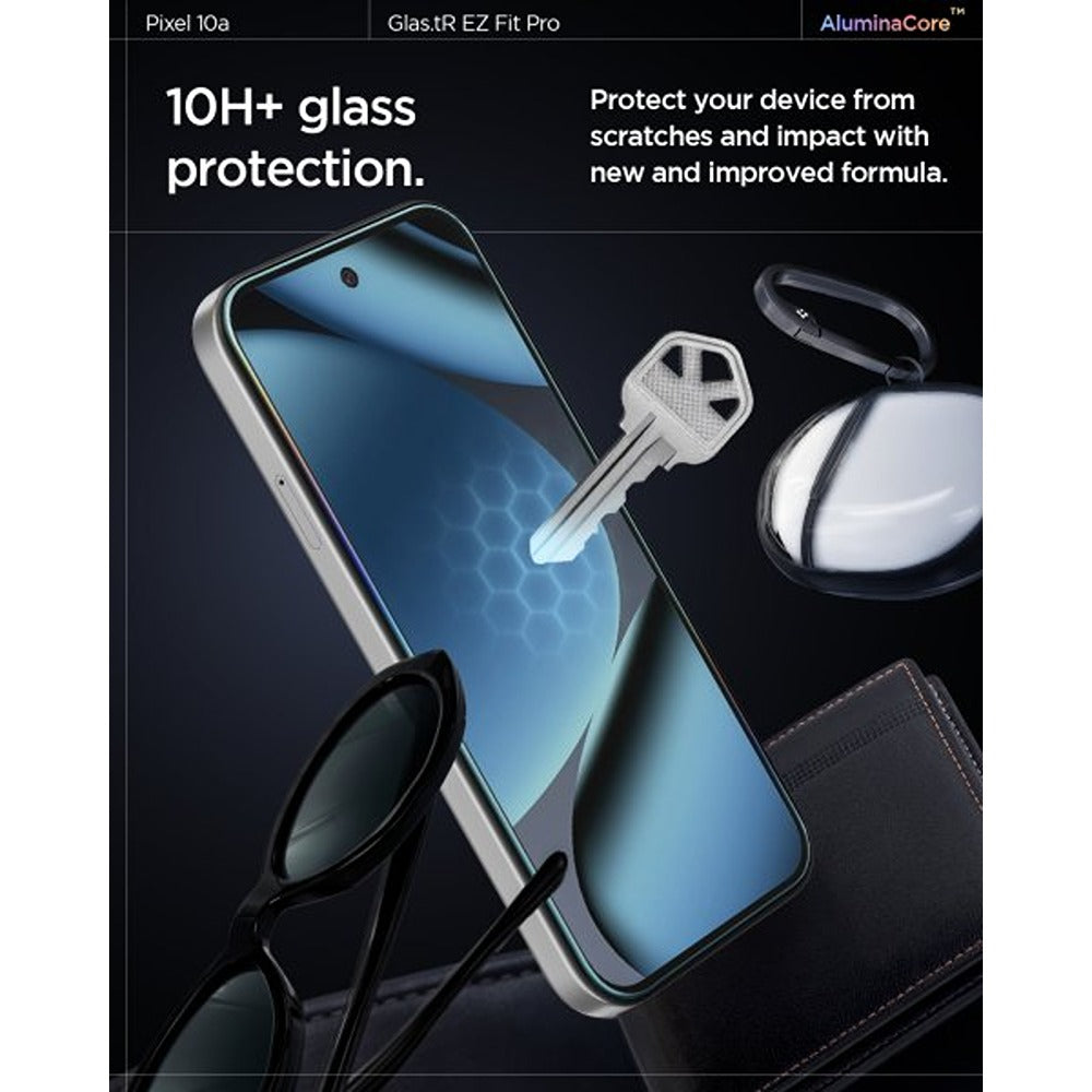 Spigen Google Pixel 10a Näytönsuoja GLAS.tR EZ Fit Pro 2 kpl