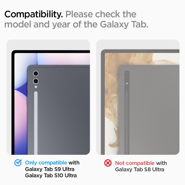 Spigen Samsung Galaxy Tab S9 Ultra/Galaxy Tab S10 Ultra Näytönsuoja GLAS.tR EZ Fit