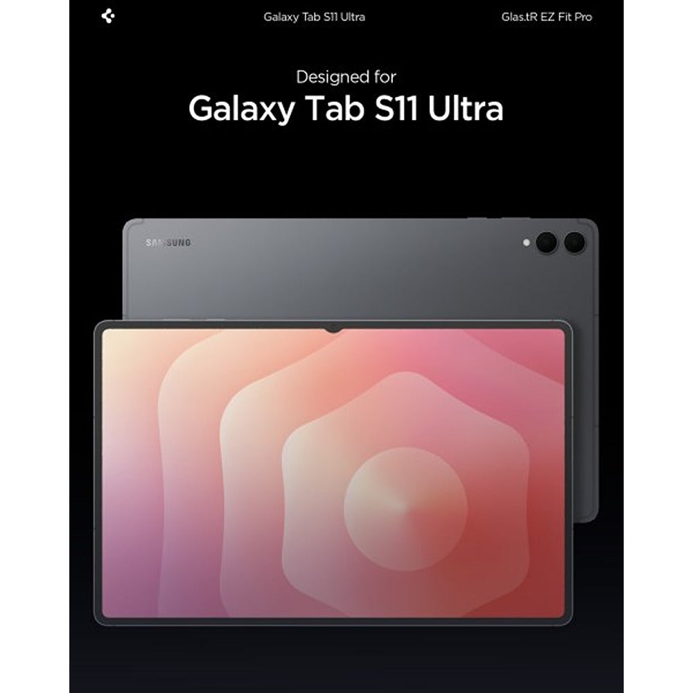 Spigen Samsung Galaxy Tab S11 Ultra Näytönsuoja GLAS.tR EZ Fit Pro