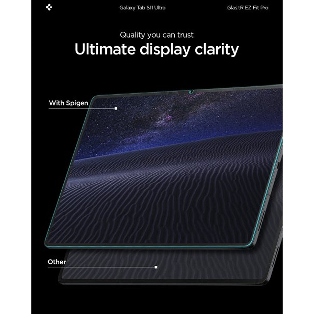 Spigen Samsung Galaxy Tab S11 Ultra Näytönsuoja GLAS.tR EZ Fit Pro