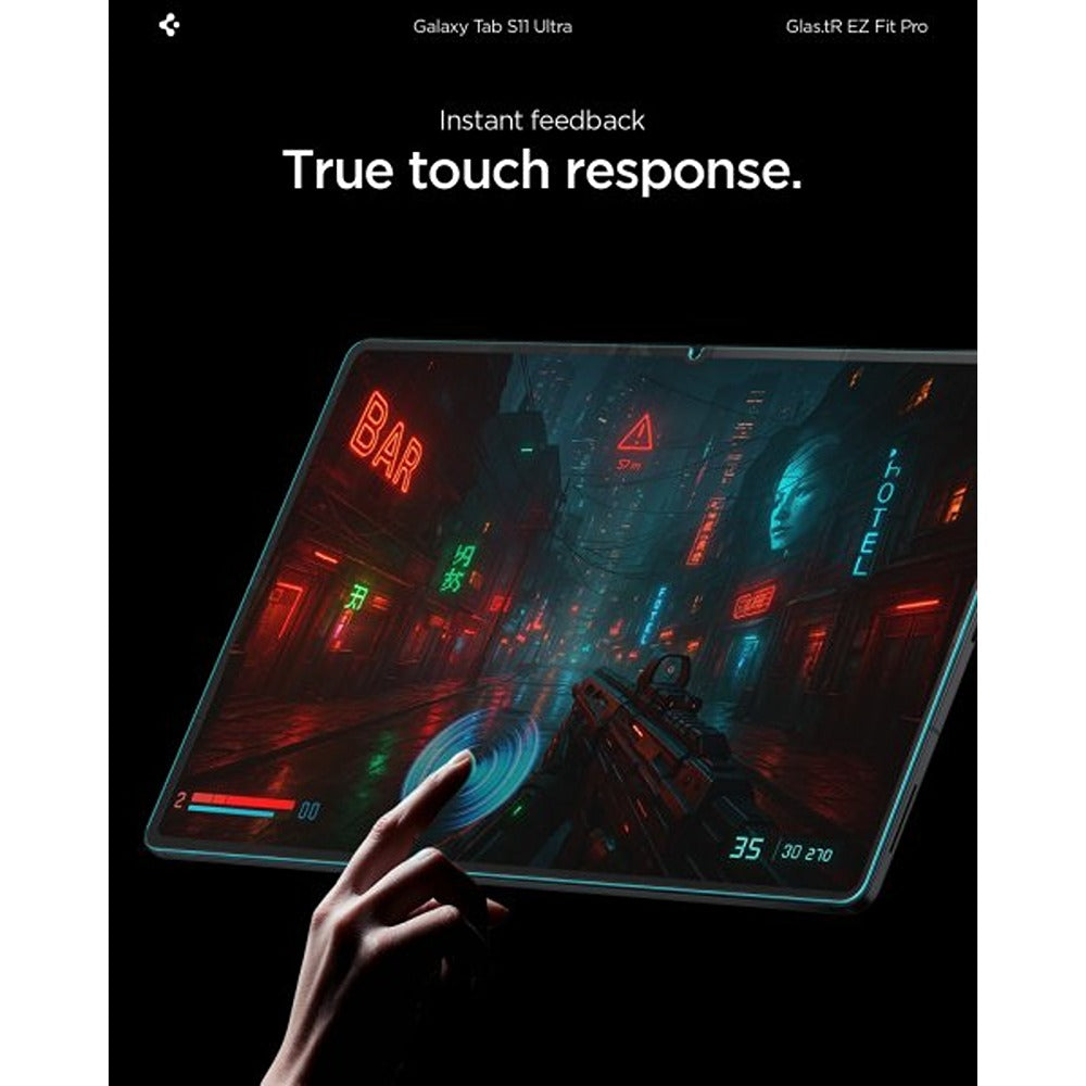 Spigen Samsung Galaxy Tab S11 Ultra Näytönsuoja GLAS.tR EZ Fit Pro
