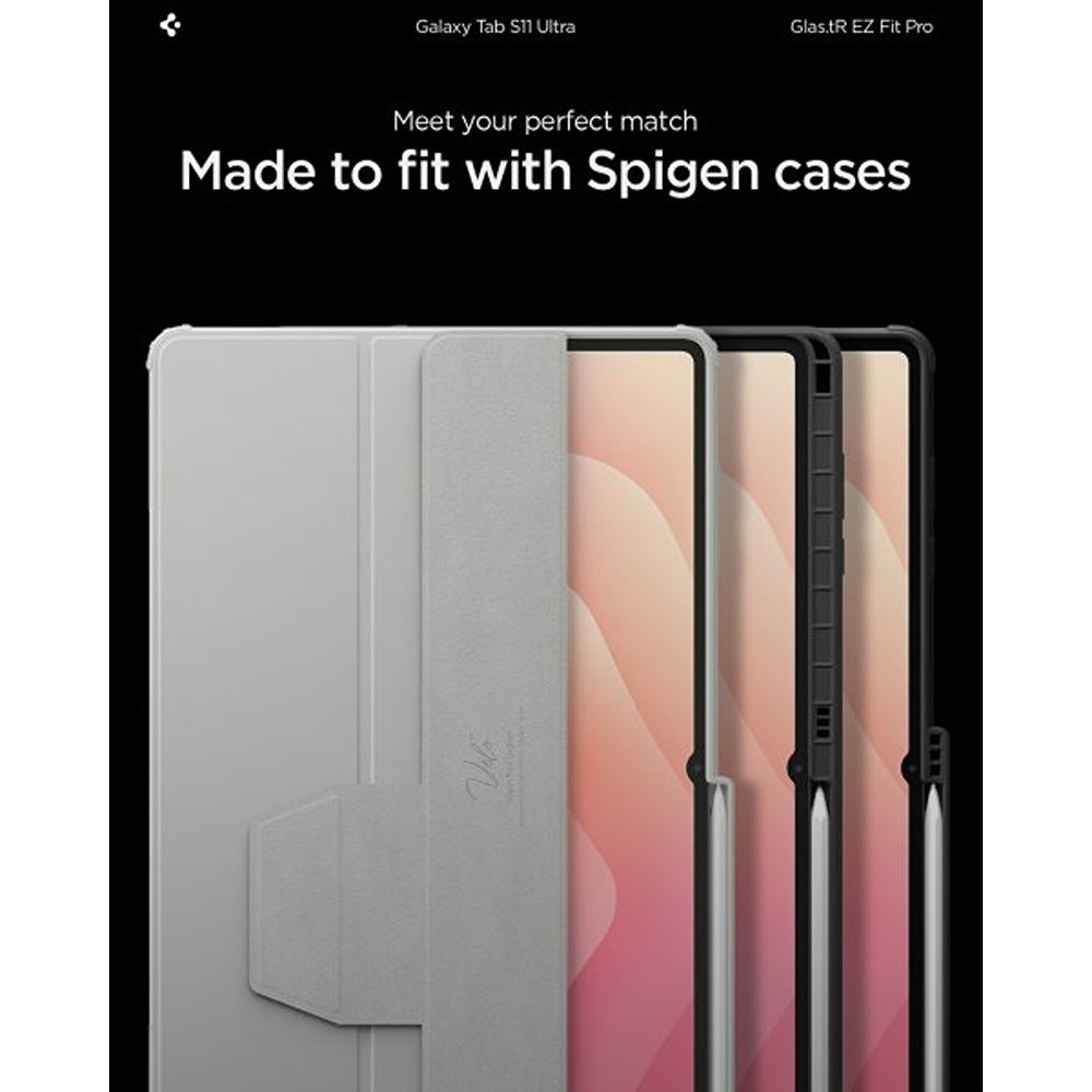 Spigen Samsung Galaxy Tab S11 Ultra Näytönsuoja GLAS.tR EZ Fit Pro