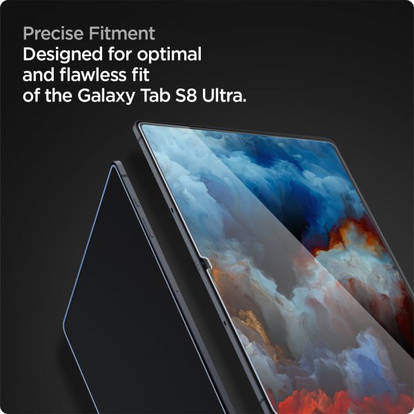 Spigen Samsung Galaxy Tab S8 Ultra näytönsuoja GLAS.tR EZ Fit