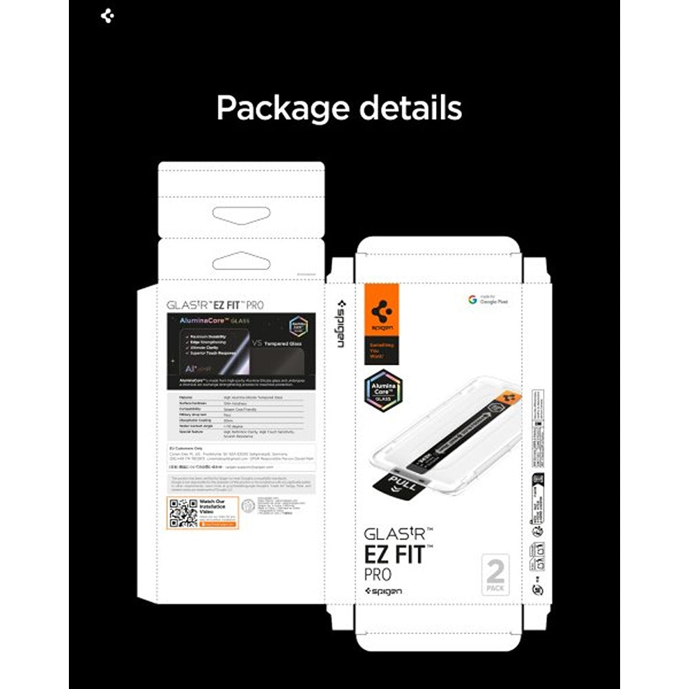 Spigen Google Pixel 10a Näytönsuoja GLAS.tR EZ Fit Pro 2 kpl