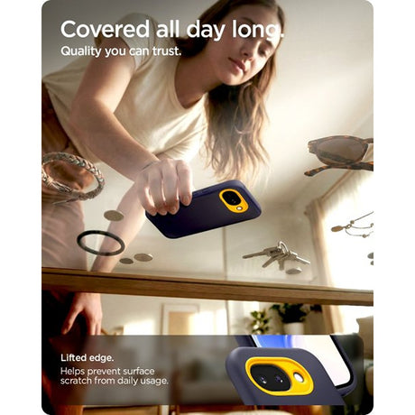 Spigen Google Pixel 10a Kuori Nano Pop MagFit Blueberry Navy