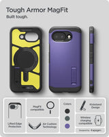 Spigen Google Pixel 10a Kuori Tough Armor MagFit Ash Violet