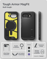 Spigen Google Pixel 10a Kuori Tough Armor MagFit Musta