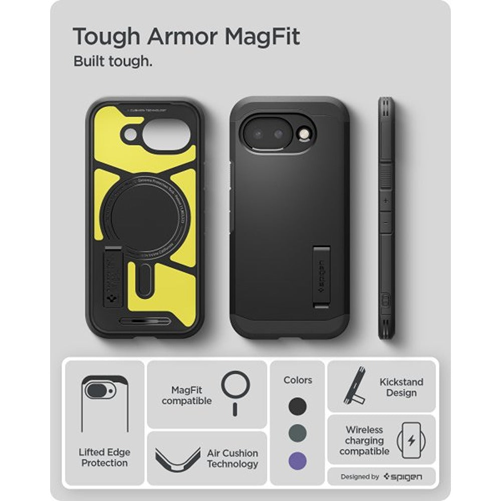 Spigen Google Pixel 10a Kuori Tough Armor MagFit Musta