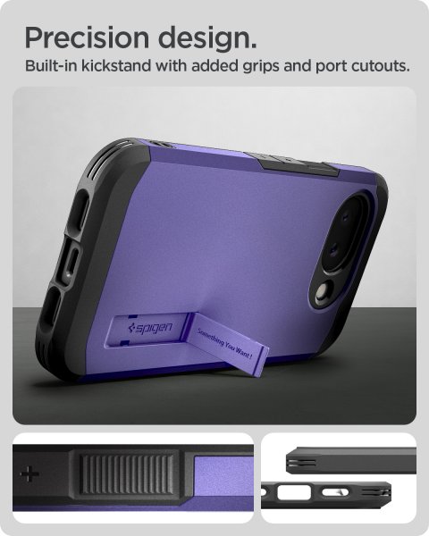 Spigen Google Pixel 10a Kuori Tough Armor MagFit Ash Violet