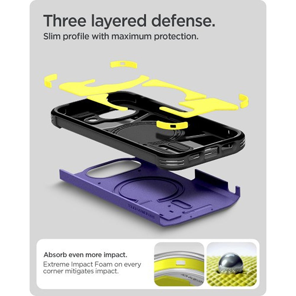 Spigen Google Pixel 10a Kuori Tough Armor MagFit Ash Violet