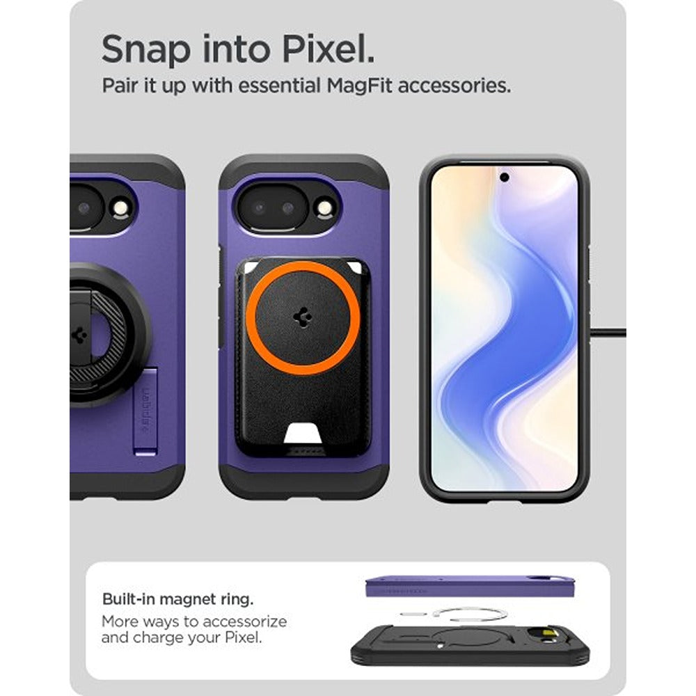 Spigen Google Pixel 10a Kuori Tough Armor MagFit Ash Violet