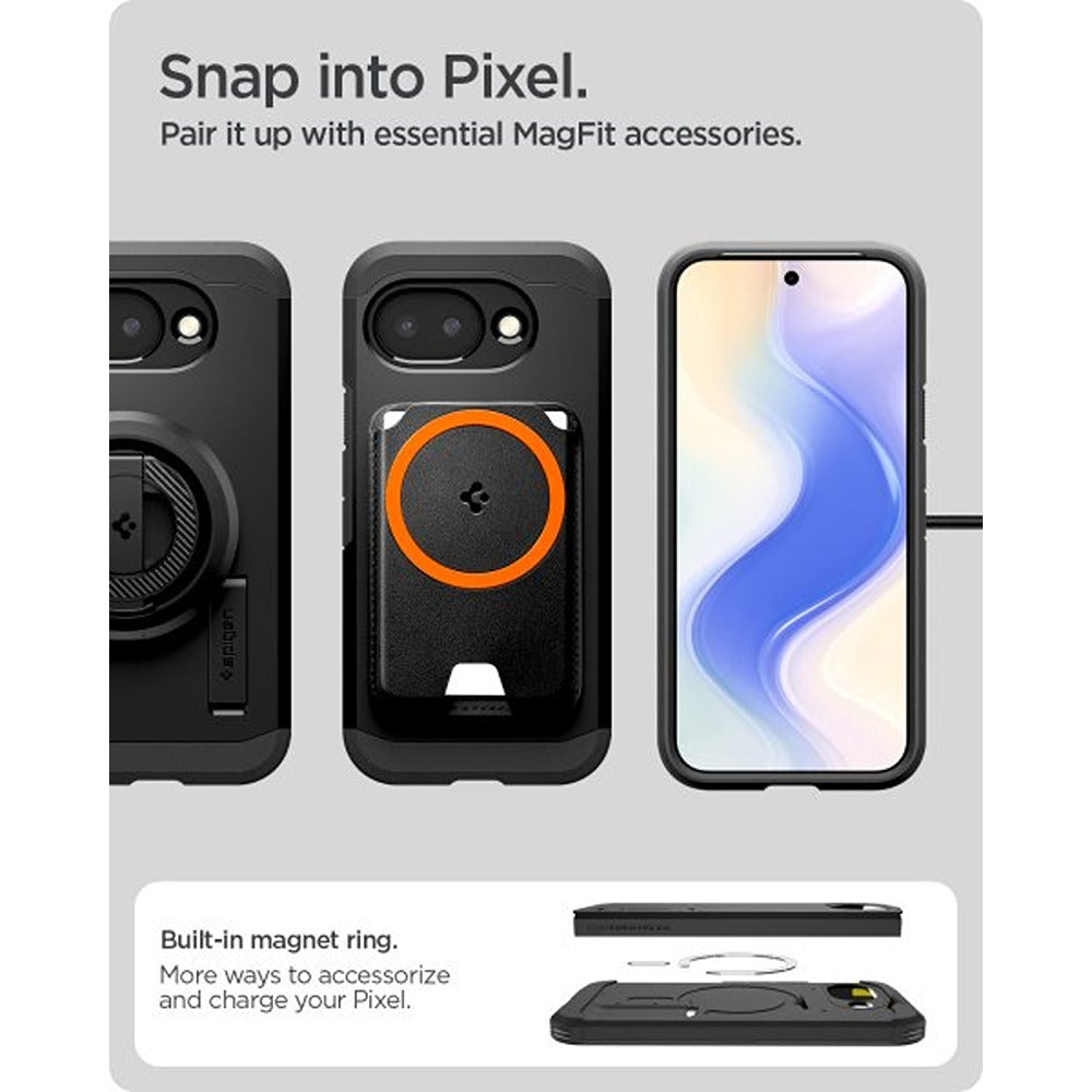 Spigen Google Pixel 10a Kuori Tough Armor MagFit Musta