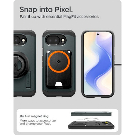 Spigen Google Pixel 10a Kuori Tough Armor MagFit Abyss Green