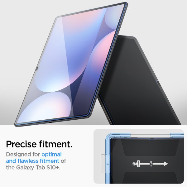 Spigen Samsung Galaxy Tab S9 Plus/Galaxy Tab S10 Plus -näytönsuoja GLAS.tR EZ Fit