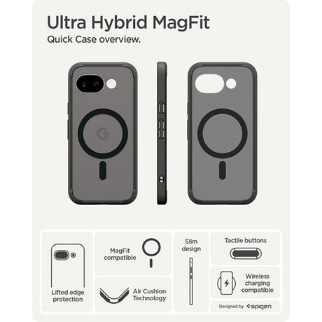 Spigen Google Pixel 10a Suojakuori Ultra Hybrid MagFit Frost Black
