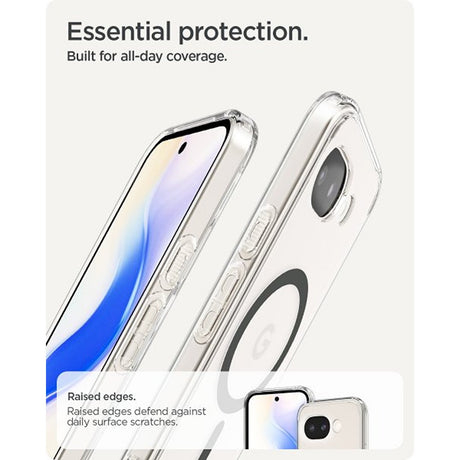 Spigen Google Pixel 10a -suojakuori Ultra Hybrid MagFit Clear Graphite