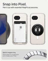 Spigen Google Pixel 10a -suojakuori Ultra Hybrid MagFit Clear White