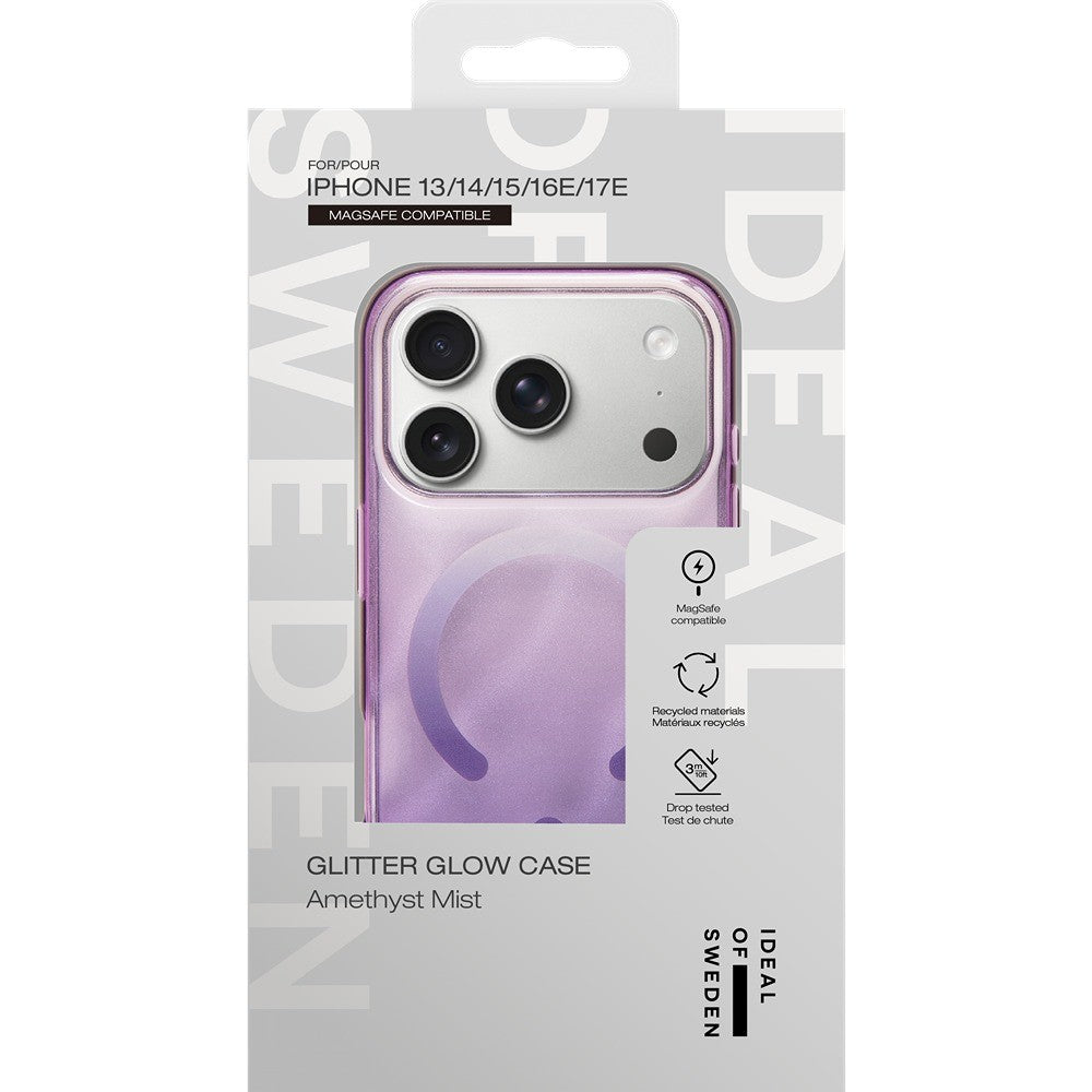 Ideal of Sweden iPhone 13/14/15/16e/17e Kuori Clear Case MagSafe Amethyst Mist