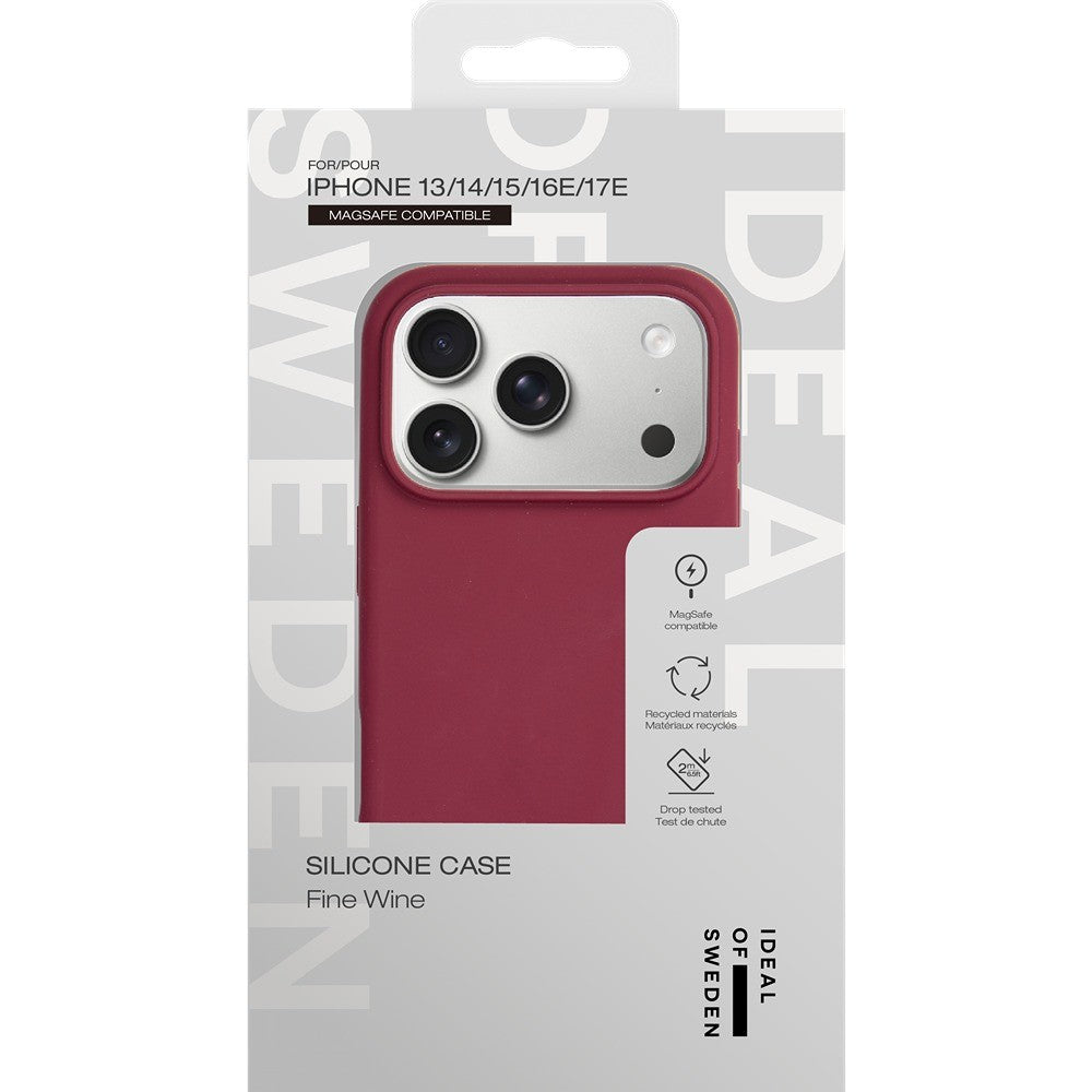Ideal of Sweden iPhone 13/14/15/16e/17e Kuori Silicone Case MagSafe Fine Wine