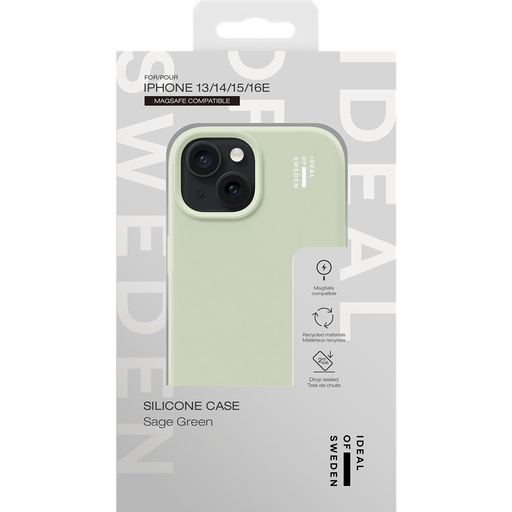 Ideal of Sweden iPhone 13/14/15/16e/17e Kuori Silicone Case MagSafe Sage Green
