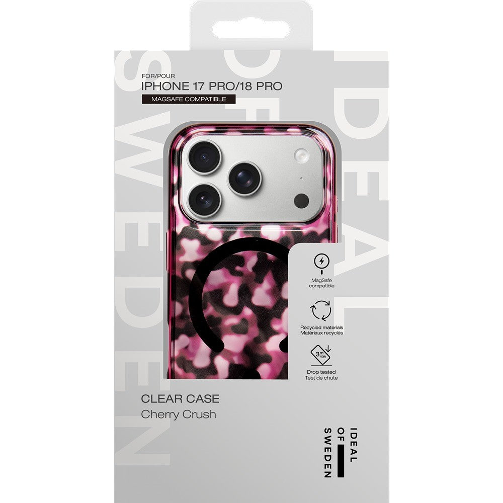 Ideal of Sweden iPhone 17 Pro/iPhone 18 Pro Kuori kirkas MagSafe Cherry Crush