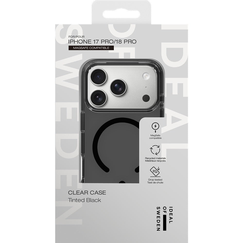 Ideal of Sweden iPhone 17 Pro/iPhone 18 Pro Kuori Clear Case MagSafe Tinted Black