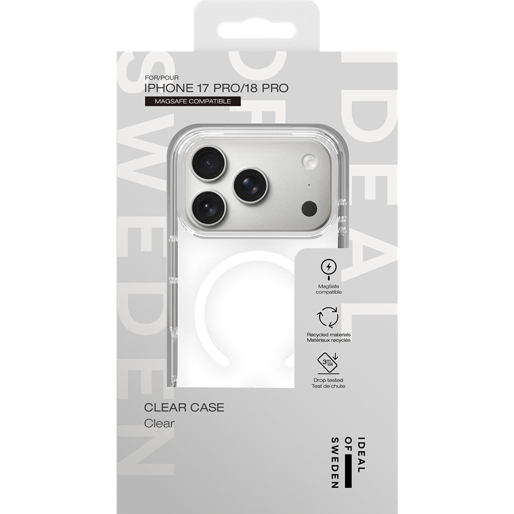 Ideal of Sweden iPhone 17 Pro/iPhone 18 Pro Kuori Clear Case MagSafe Kirkas