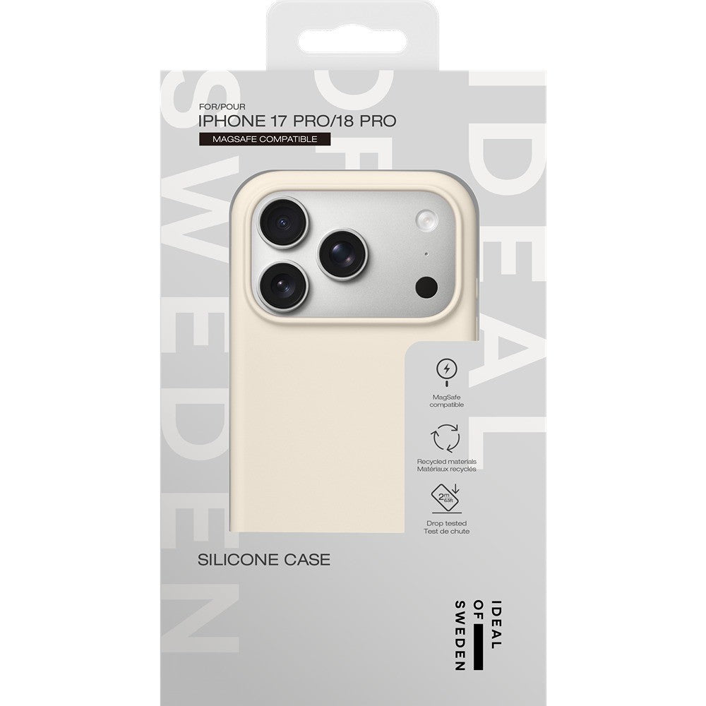 Ideal of Sweden iPhone 17 Pro/iPhone 18 Pro Kuori silikonikuori MagSafe Cloud Dancer