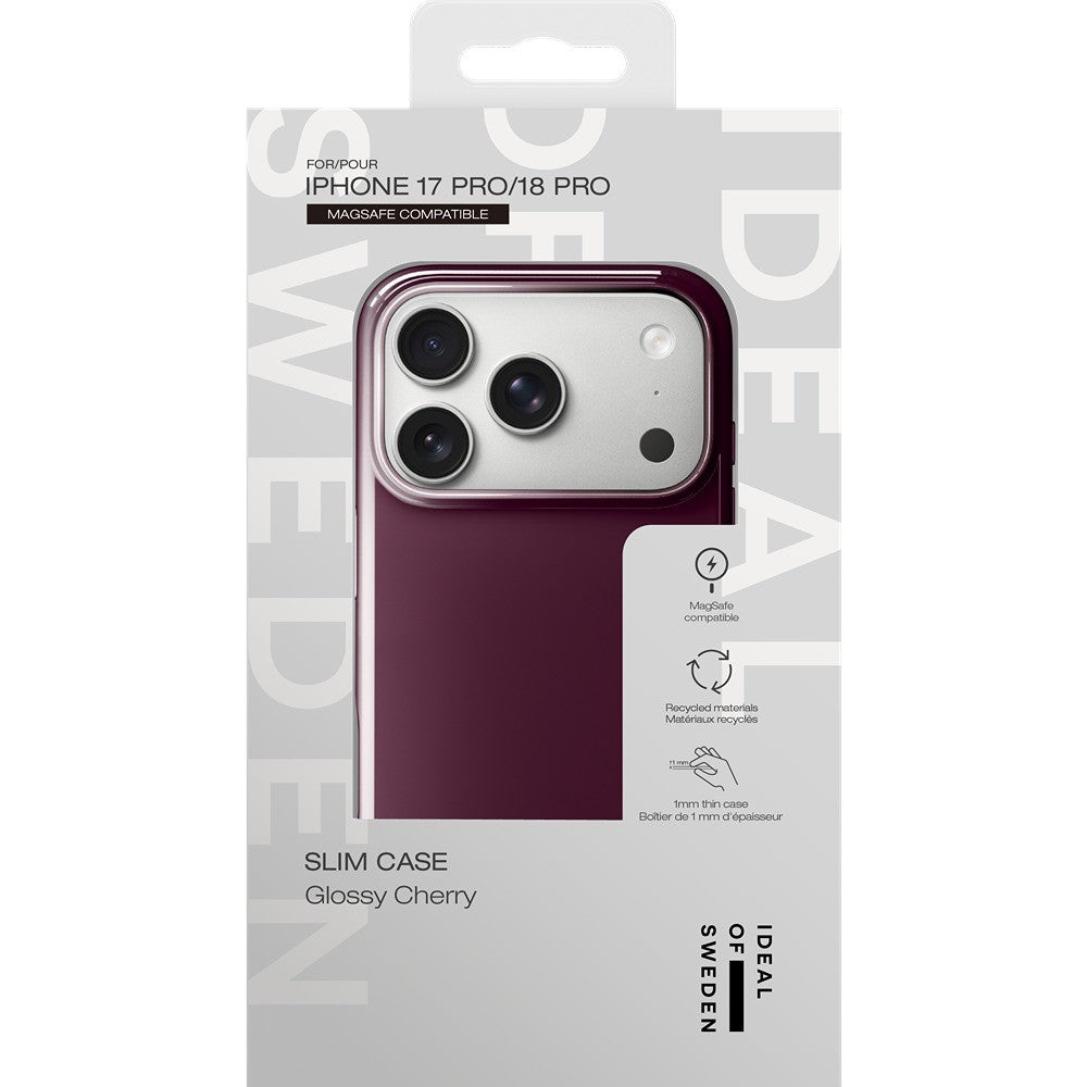 Ideal of Sweden iPhone 17 Pro/iPhone 18 Pro Kuori Slim Case MagSafe Glossy Cherry
