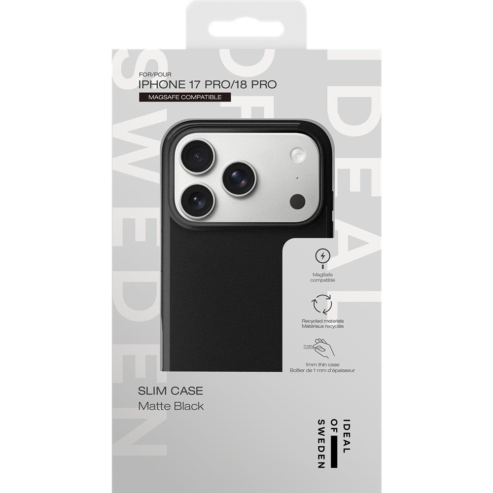 Ideal of Sweden iPhone 17 Pro/iPhone 18 Pro Kuori Slim Case MagSafe Matte Black