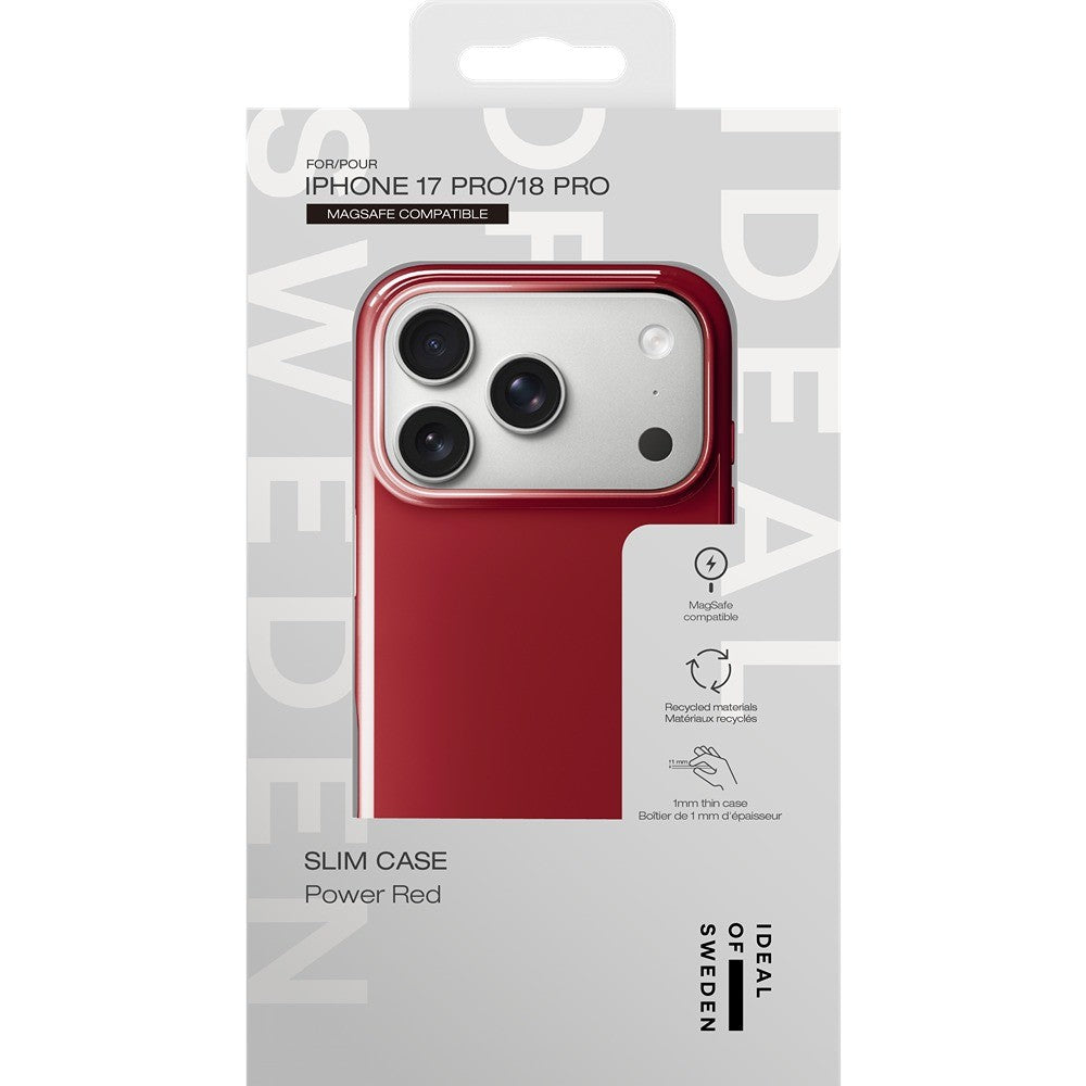 Ideal of Sweden iPhone 17 Pro/iPhone 18 Pro Kuori Slim Case MagSafe Power Red