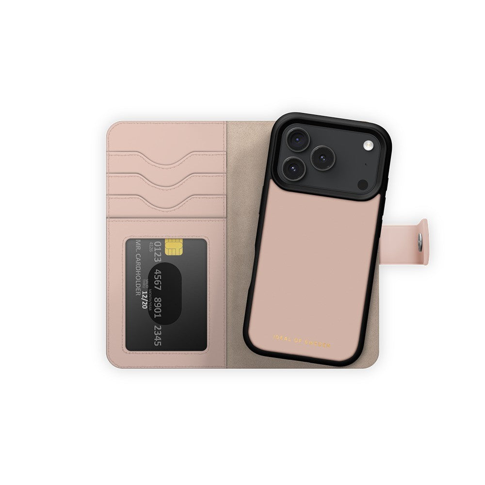 Ideal of Sweden iPhone 17 Pro Max/iPhone 18 Pro Max Kotelo Magnet Wallet+ MagSafe Vaaleanpunainen