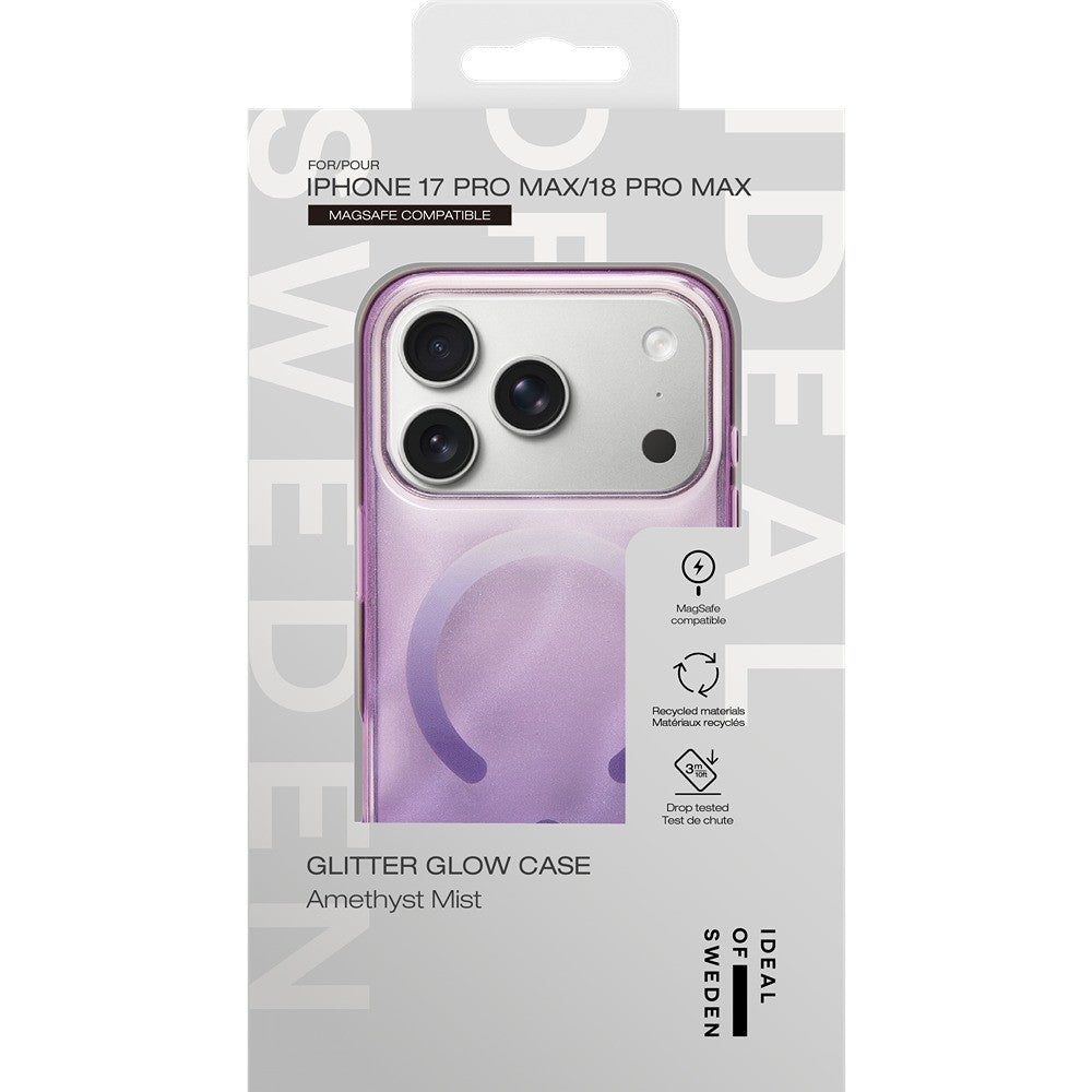 Ideal of Sweden iPhone 17 Pro Max/iPhone 18 Pro Max Kuori kirkas MagSafe Amethyst Mist