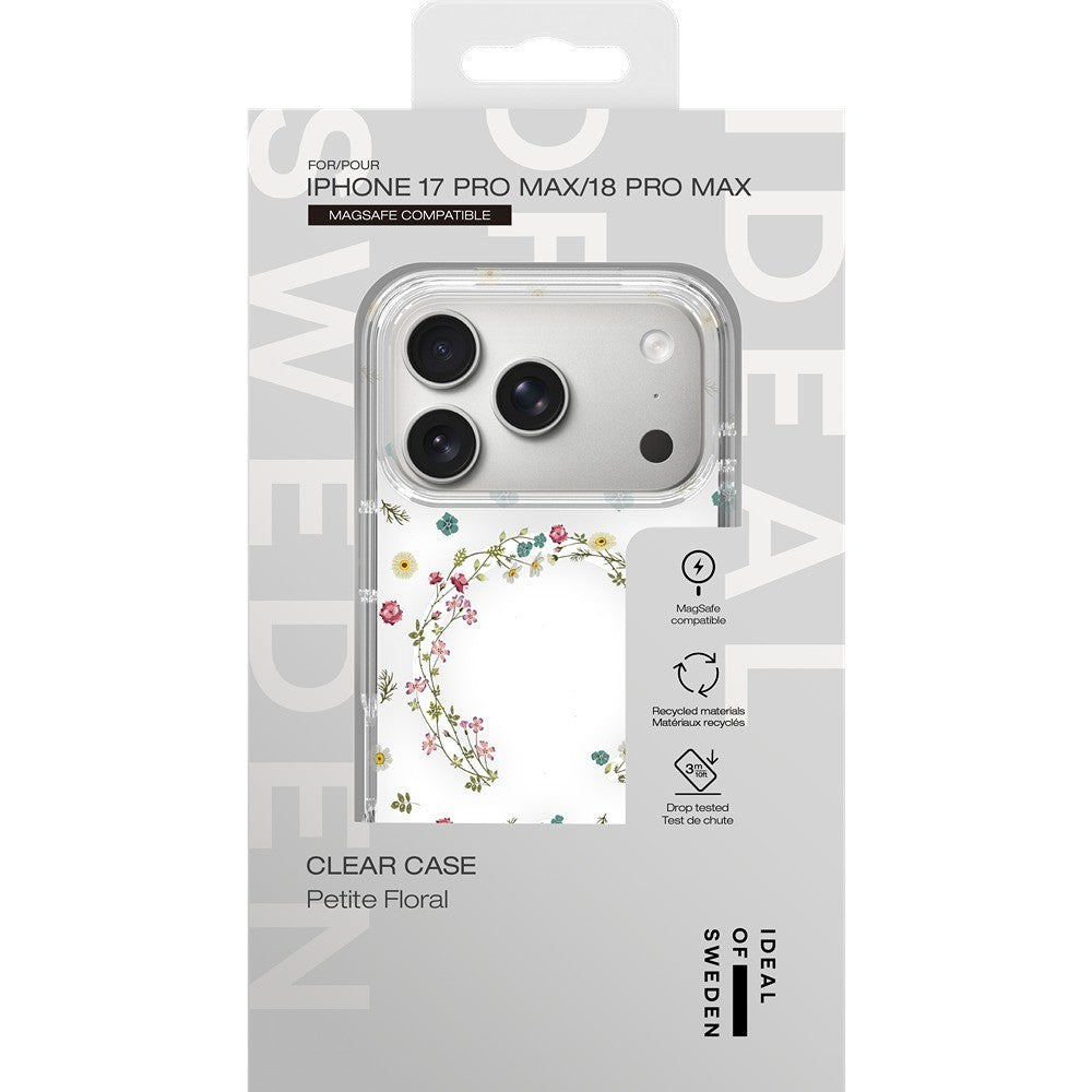 Ideal of Sweden iPhone 17 Pro Max/iPhone 18 Pro Max Kuori Clear Case MagSafe Petite Floral