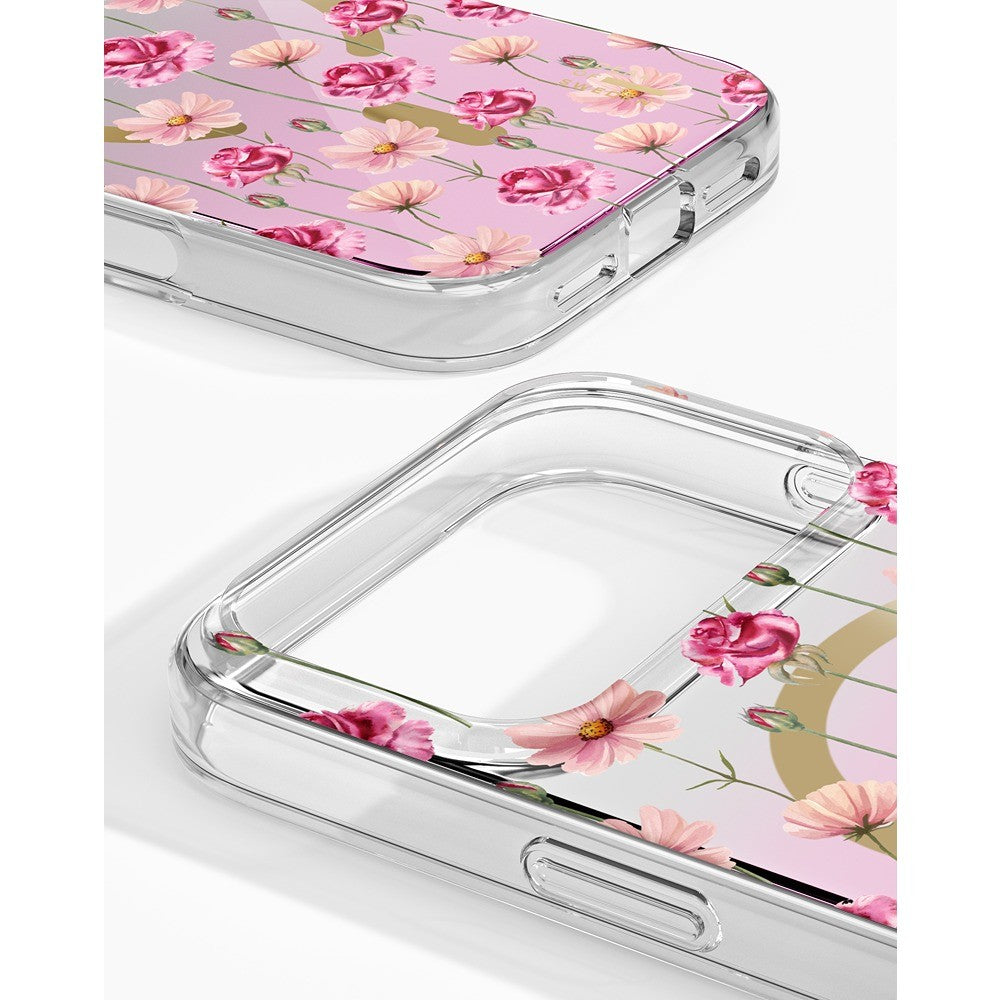 Ideal of Sweden iPhone 17 Pro Max/iPhone 18 Pro Max Kuori Mirror Case MagSafe Rose Blush Floral