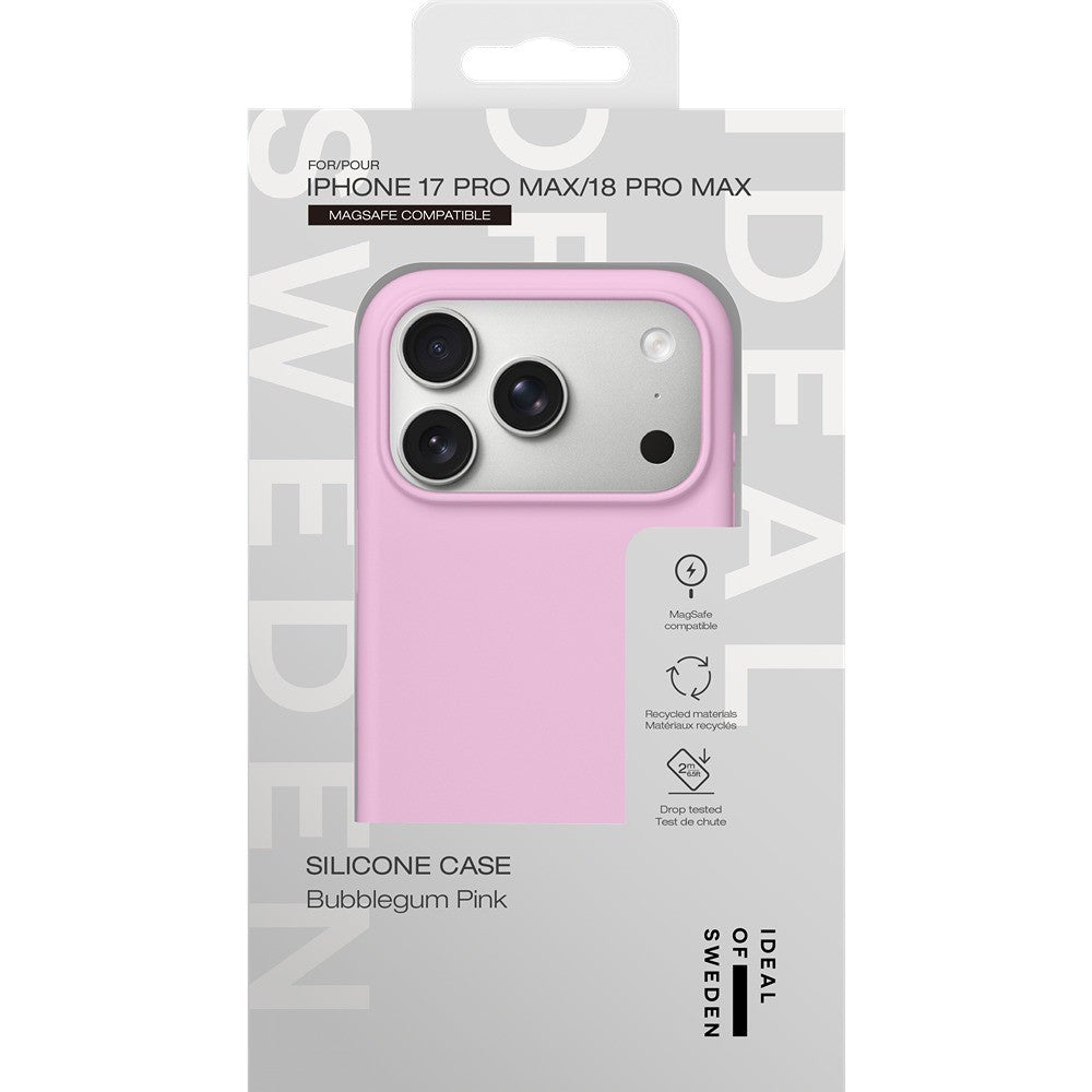 Ideal of Sweden iPhone 17 Pro Max/iPhone 18 Pro Max Kuori silikonikuori MagSafe Bubblegum Pink