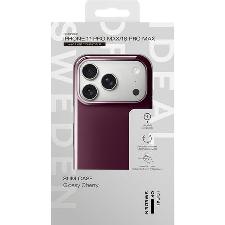 Ideal of Sweden iPhone 17 Pro Max/iPhone 18 Pro Max Kuori Slim Case MagSafe Glossy Cherry