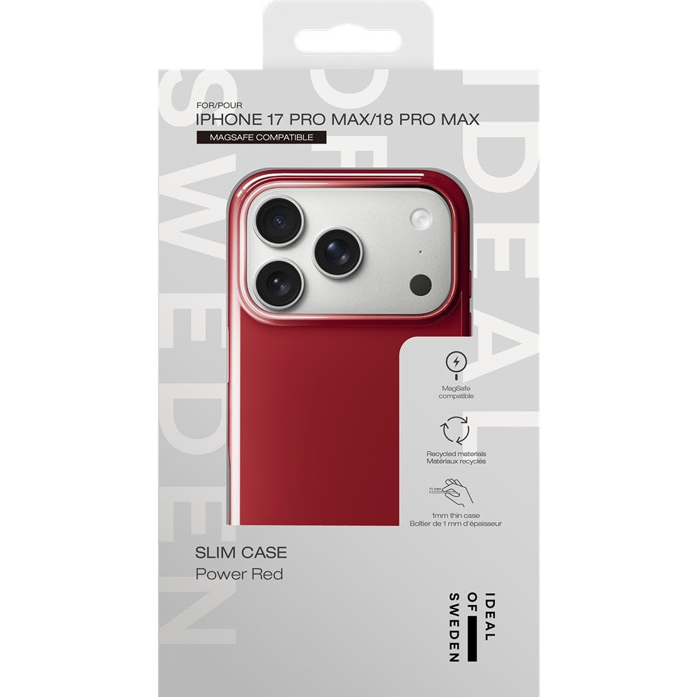 Ideal of Sweden iPhone 17 Pro Max/iPhone 18 Pro Max Kuori ohut kotelo MagSafe Power Red