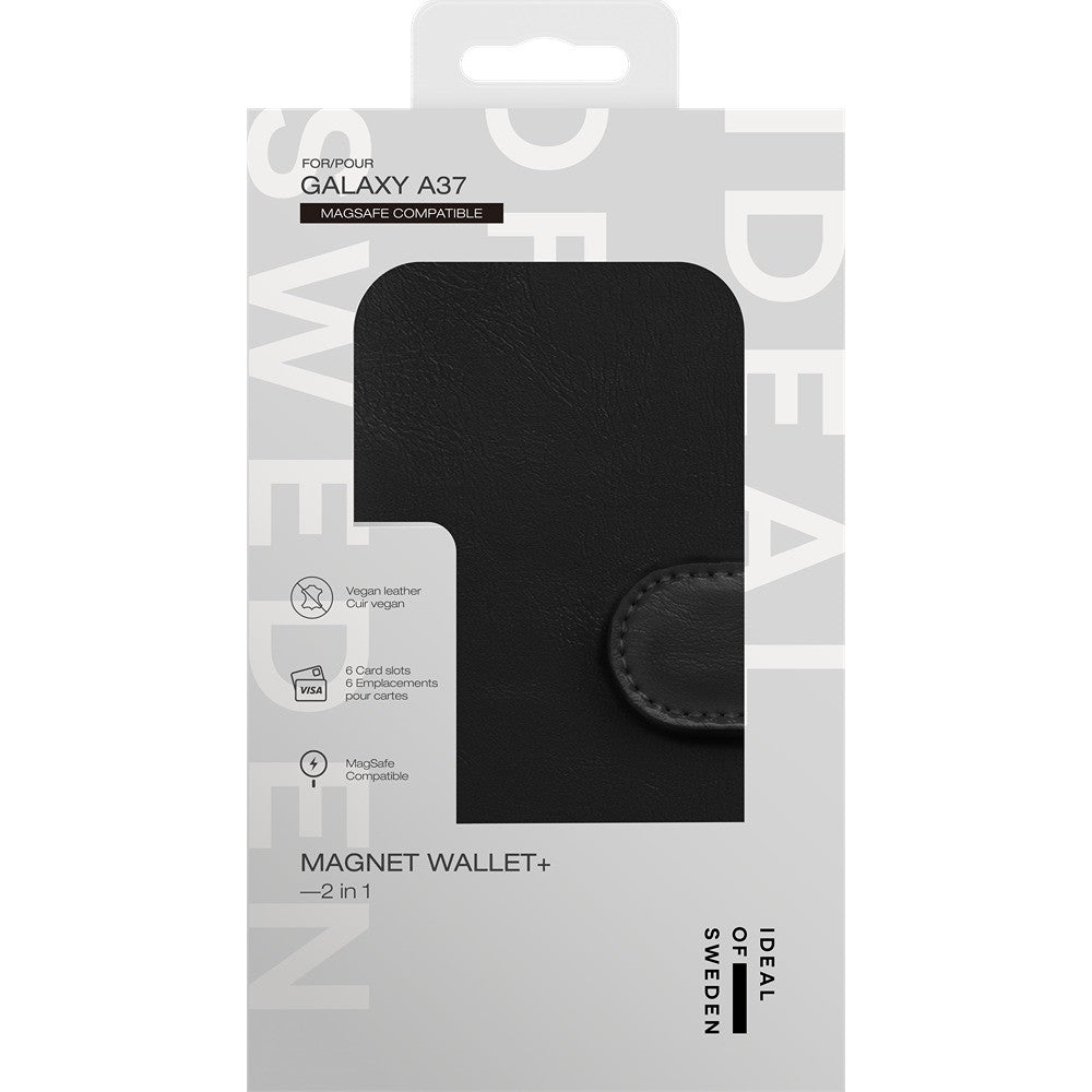 Ideal of Sweden Samsung Galaxy A37 Kotelo Magnet Wallet+ MagSafe Musta