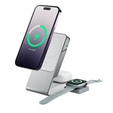 ALOGIC Matrix 3-in-1 Magneettinen Lataustelakka Apple Watch Laturilla Valkoinen